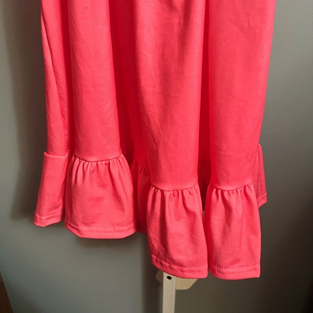 Girls' Pink Ruffle Tank Shoulder Smocked Dress NWOT Boutique